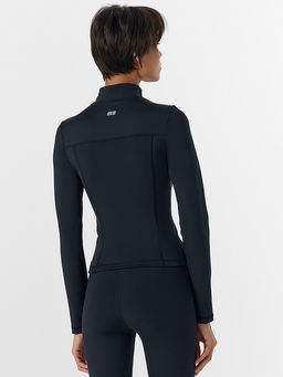 Жакет спортивный женский на молнии черный