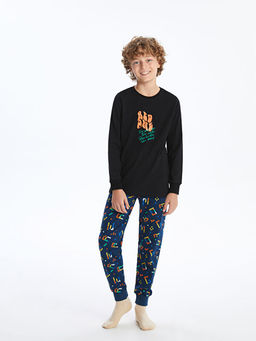 Bisiklet Yaka Erkek ?ocuk Pijama Tak?m? - Waikiki фото 5