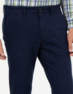 A__k Lacivert Slim Fit Kanvas Pantolon - Pierre cardin фото 5