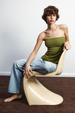 INTERLOCK BANDEAU TOP - Zara фото 13