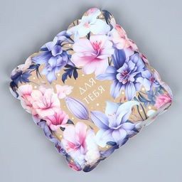 Цена за 5 шт. Коробка для печенья, кондитерская упаковка с пластиковой крышкой, Для тебя, 21?21?3 см