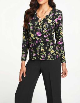 Блузка, черно-пестрая - Linea tesini фото 5