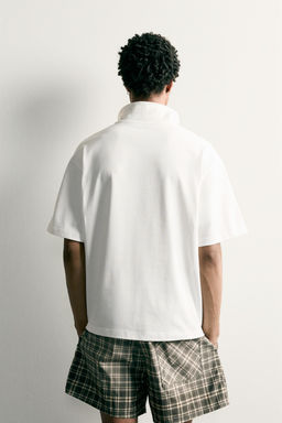 POLO RELAXED FIT F?TBOL RETRO / Blanco roto - Zara фото 3