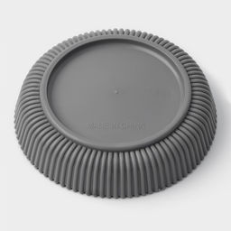 Горшок для цветов с поддоном, 12×11.5 см, пластиковый, серый