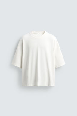 SUDADERA BOXY FIT ESTRUCTURA / Beige claro - Zara фото 8