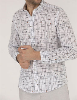 Kahverengi Slim Fit Uzun Kollu G_mlek - Pierre cardin фото 6