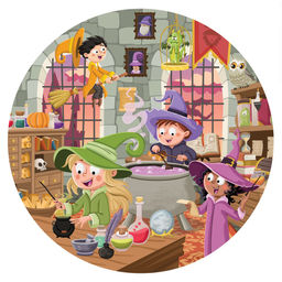 Puzzle ТРИ СОВЫ 77 элементов "Школа волшебников" (ПК77_54610)