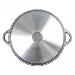 Жаровня с антипригарным покрытием 5,5л, д32см "Графит", h9,5см, s0,4см, литые ручки, форма "Классик волна" (Россия)