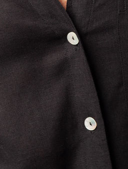 Удлиненная льняная блузка - Vilatte фото 2