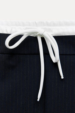 WIDE-LEG TROUSERS WITH DOUBLE WAISTBAND - Zara фото 13