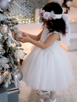 А21-3 платье для девочки Мелани диз.серебро