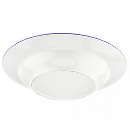 Тарелка глубокая фарфоровая Озеро д240мм, 500мл, h45мм, гладкий край, отводка краской (Россия) - Домашняя мода фото 3