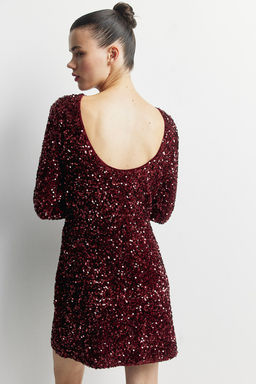 MAMA Vestido de lentejuelas con espalda escotada - H&m фото 5