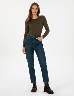 Koyu _ndigo Jean Pantolon