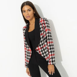 Жакет приталенный с подплечниками Невероятно прекрасна (красный мак) - Charutti фото 2