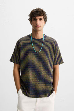 STRIPED JACQUARD T-SHIRT - Zara фото 2