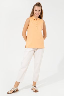 Женские бежевые джинсовые брюки - U.s. polo assn фото 3