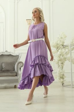 Платье П1-4983/6 Цвет:Сиреневый - Wisell фото 3