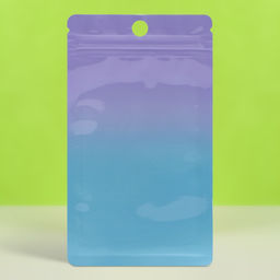 Цена за 100 шт. Пакет Зип-лок с окном, с еврослотом, градиент, 8×12 см