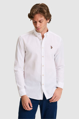 Erkek Beyaz Uzun Kollu Basic G_mlek - U.s. polo assn фото 3