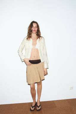 ASYMMETRIC MINI SKIRT - Zara фото 10