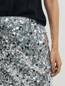 Юбка мини из пайеток / Zarina