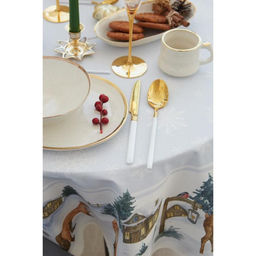 Скатерть Этель Forest animals d=150см +/-3см с ГМВО, 100%хл, саржа 190 гр/м2  фото 9