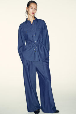 SAFARI SHIRT WITH DRAWSTRING - Zara фото 4