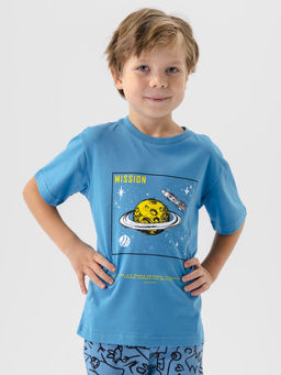 CHILLEASY 270001C-40 Пижама для мальчика (футболка, брюки), Светло синий