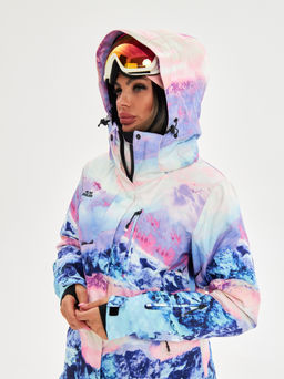 Женская горнолыжная сноубордическая куртка Alpha Endless Ultra Chaleur SNB 423/316_9 Разноцветный  фото 17