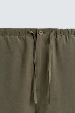 RELAXED FIT FLOWING TROUSERS - Zara фото 7