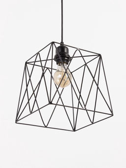 Светильник подвесной 1117/1, E27, 40 Вт, 22.5×70 см, чёрный