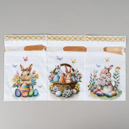 Мешочек подарочный набор 50 штук 15х23 см Кролик / YI1523-15 /уп 30/120/ - Галеонтрейд фото 4