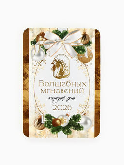 Цена за 20 шт. Календарь 2026 карманный «Волшебных мгновений!»