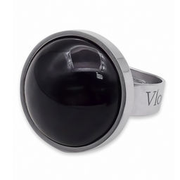 Кольцо из муранского стекла BLACK VELVET KO4075