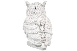 Копилка 21,5*18*26,5 см "Филин" белый перламутр