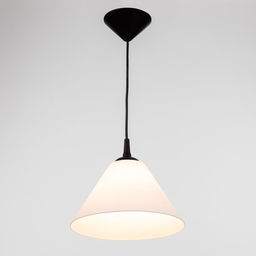 Подвес на потолок BayerLux «Конус», 1×15 Вт, Е27, черный/белый, 25×25×15 см