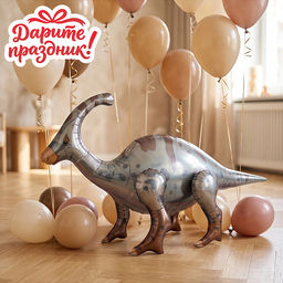 Интерьерное украшение Фигура-шар "Динозавр" 60см