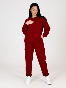 СК-2304 ЖЕНСКИЙ СПОРТИВНЫЙ КОСТЮМ (Бордо) - А-дина фото 2