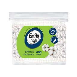 EMILY STYLE ватные палочки (400шт) пакет