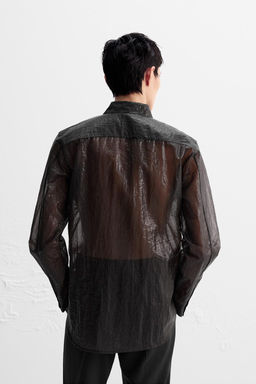LIMITED EDITION SEMI-SHEER SHIRT - Zara фото 3