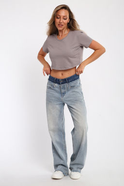 83908 укороченная футболка женская - Натали фото 31