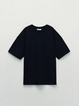 Базовая футболка оверсайз из хлопка / Zarina фото 8