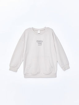 Bisiklet Yaka Uzun Kollu Basic Erkek Bebek Sweatshirt ve E?ofman Alt 2li - Waikiki фото 2