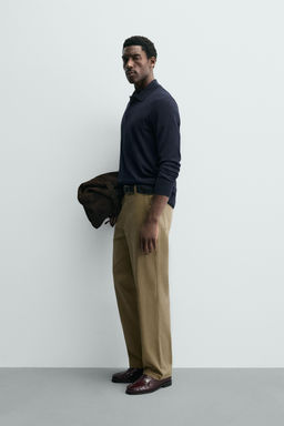 STRAIGHT-LEG CHINO TROUSERS - Zara фото 13