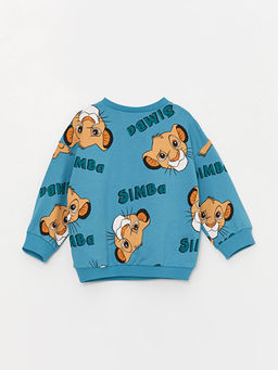 Bisiklet Yaka Aslan Kral Bask?l? Erkek Bebek Sweatshirt ve E?ofman Alt 2li - Waikiki фото 3