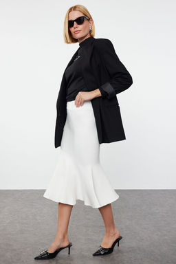 TRENDYOLMILLA Kemik Premium Iplik/Ozel Iplik Midi Boy Triko Etek TWOAW25ET00001  фото 2