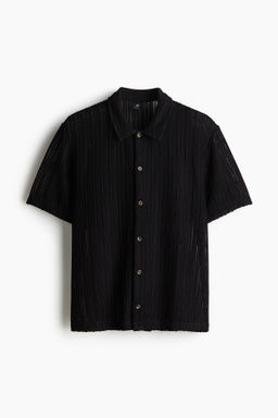 Camisa efecto crochet Regular Fit - H&m фото 2
