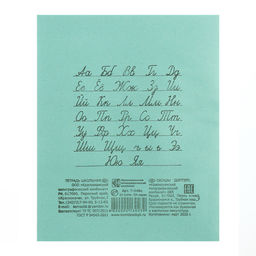 Цена за 200 шт. Тетрадь 24 листа в линейку «Зелёная обложка», плотность 60 г/м²