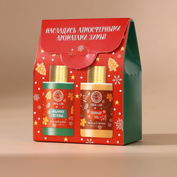 Подарочный набор новогодний женский Зимнее чудо: гель для душа и пена для ванны, 2?100 мл, URAL LAB